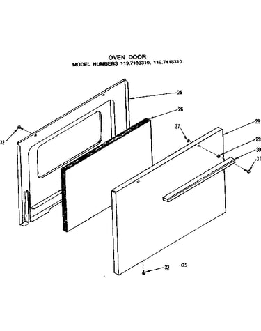 Oven door