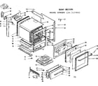 Kenmore 1197137810 body section diagram