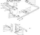 Kenmore 1197137810 top and oven burner section diagram