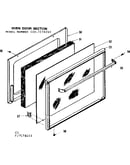Oven door section