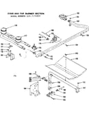 Oven and top burner section