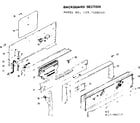 Kenmore 1197188210 backguard section diagram