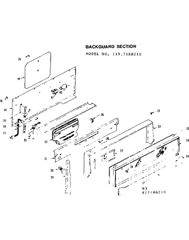 Backguard section