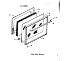 Kenmore 1197188211 oven door section diagram