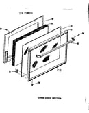 Oven door section