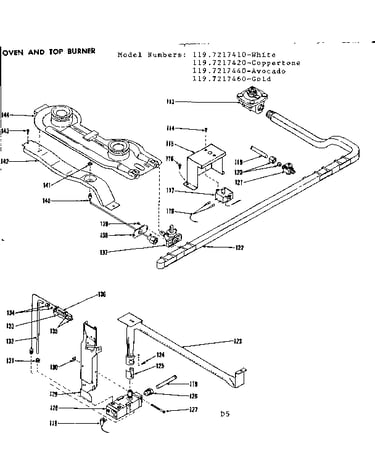 Oven and top burner