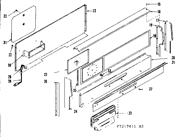 Backguard section