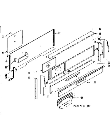 Backguard section