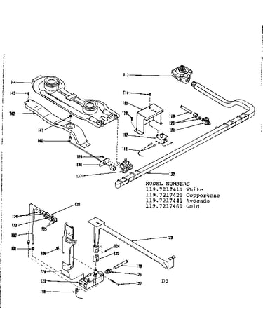 Oven and top burner section