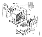 Kenmore 1197237621 body section diagram