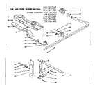 Kenmore 1197237612 top and oven burner section diagram