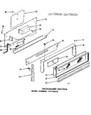 Backguard section