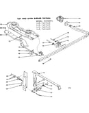 Top and oven burner section