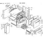 Kenmore 1197407611 body section diagram