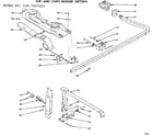 Kenmore 1197407611 top and oven burner section diagram