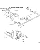 Top and oven burner section