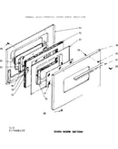 Oven door section