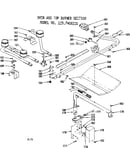 Oven and top burner section