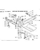 Oven and top burner section