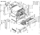 Kenmore 1197417660 body section diagram