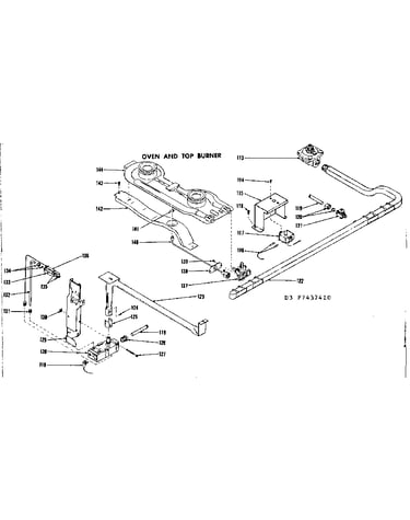 Oven and top burner