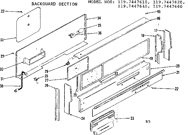 BACKGUARD SECTION