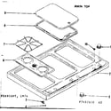 Kenmore 1197457440 main top diagram
