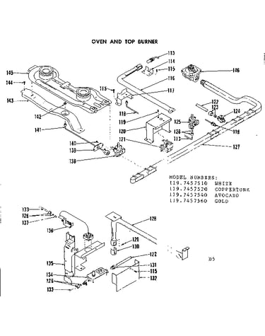 Oven and top burner