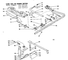 Kenmore 1197457711 oven and top burner section diagram