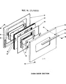 Oven door section
