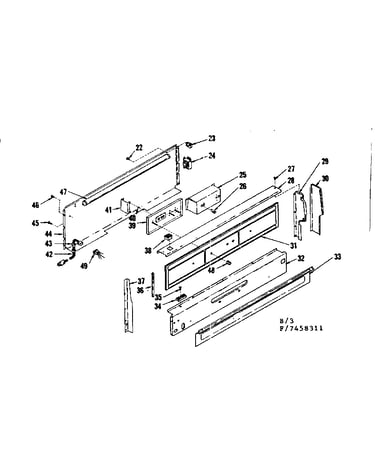 Backguard section