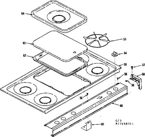 Cooktop section