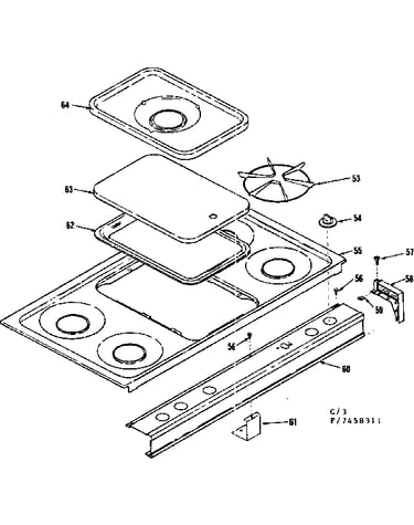 Cooktop section