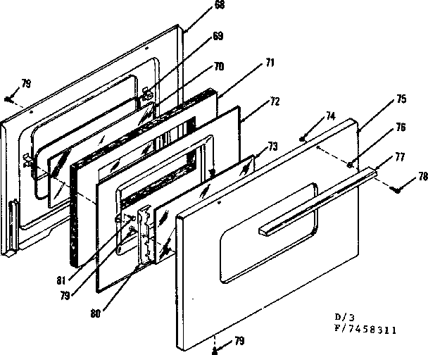 Oven door