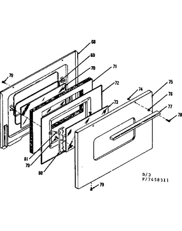 Oven door