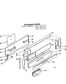 Backguard section