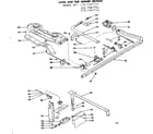 Kenmore 1197467711 oven and top burner section diagram