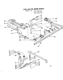 Oven and top burner section