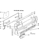 Backguard section