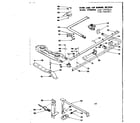 Kenmore 1197467811 oven and top burner section diagram