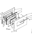 Oven door section