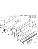 Backguard section
