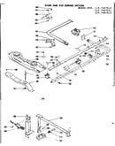 Oven and top burner section