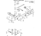 Kenmore 1197497811 oven and top burner section diagram
