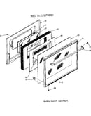Oven door section