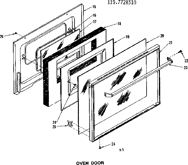 Oven door