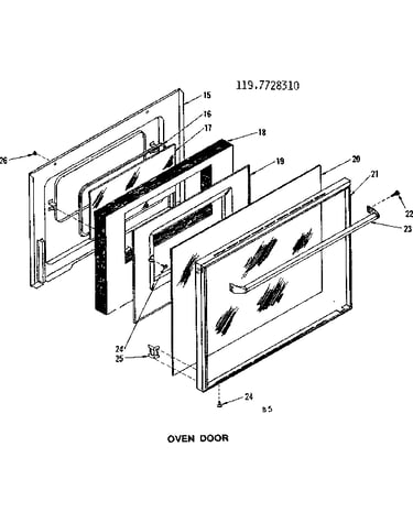 Oven door