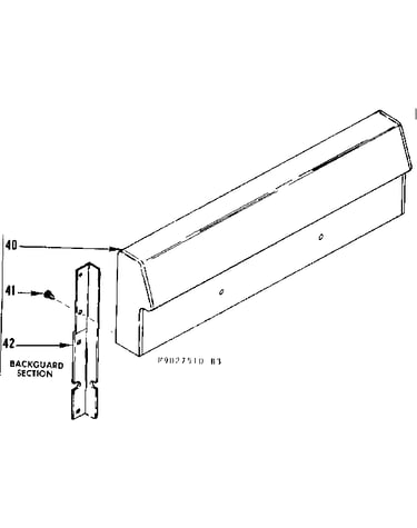 Backguard section
