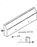 Backguard section