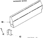 Kenmore 1199027640 backguard section diagram